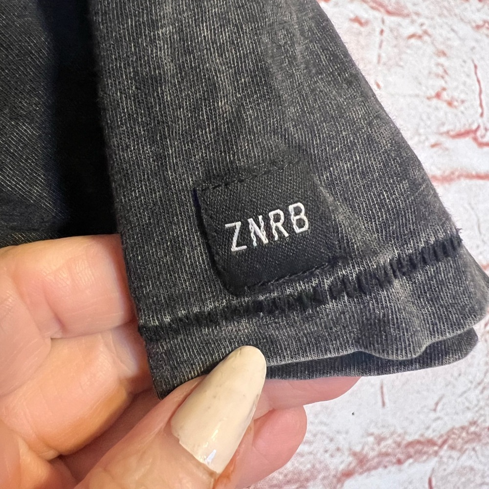 Zanerobe Charcoal t-shirt Tee with White Logo - Picture 6 of 7